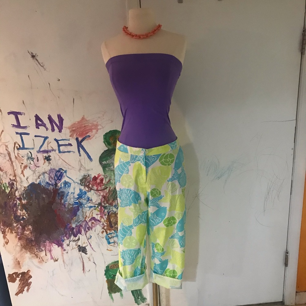 Lily Pulitzer Vintage Fish Ankle Pant